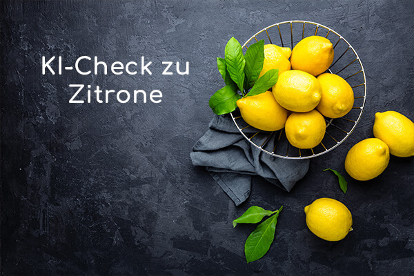 KI-Check mit THOZI: Zitrone